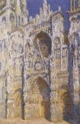 Claude Monet Rouen Cathedral in Brights Sunlight oil painting reproduction
